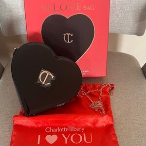 Charlotte Tilbury Black Heart Clutch